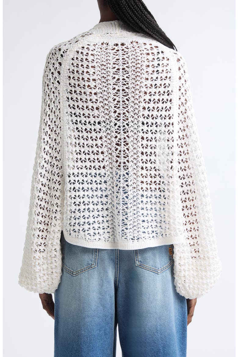 Dentelle Batwing Cardigan, Alternate, color, 0KA NATURAL