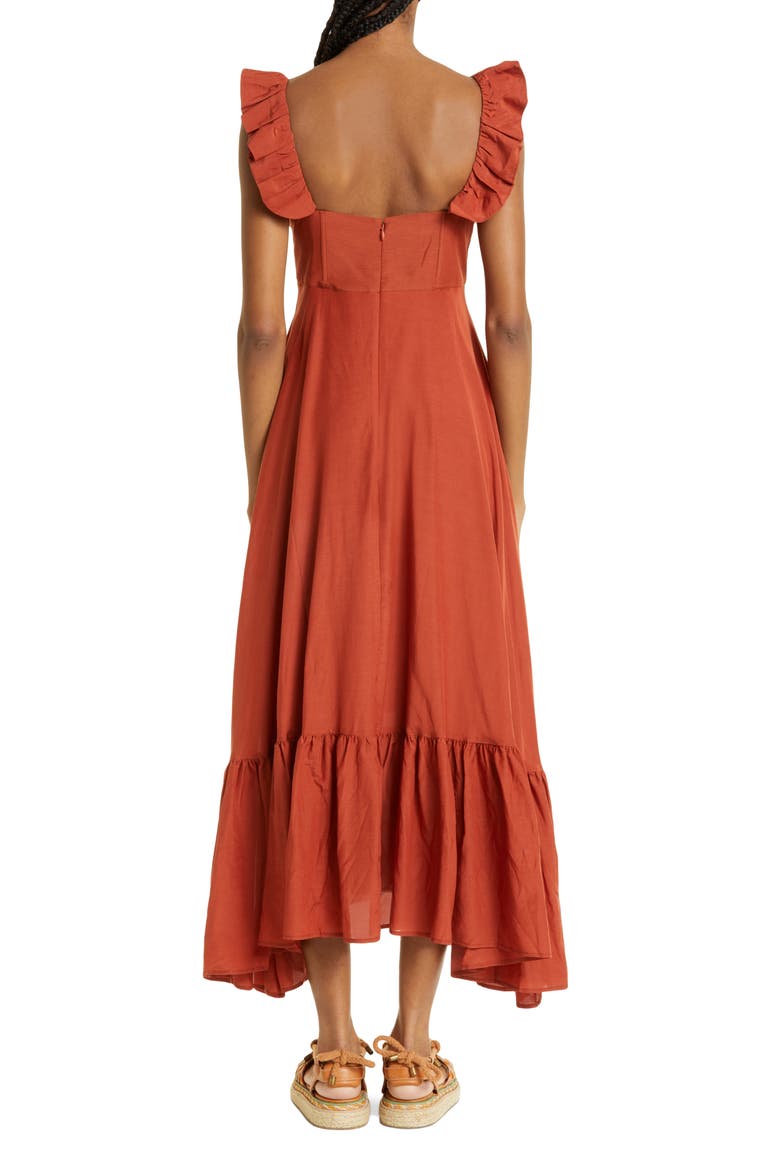 Sleeveless Maxi Dress, Alternate, color, BROWN