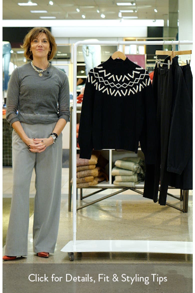 Marcie Fair Isle Mock Neck Sweater video