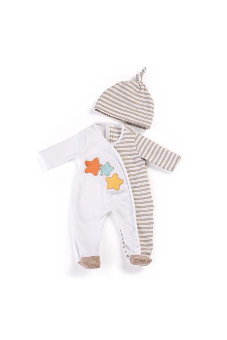 Gender Neutral Pajamas Outfit for 15 3/4" Baby Doll, Main, color, Grey Multi