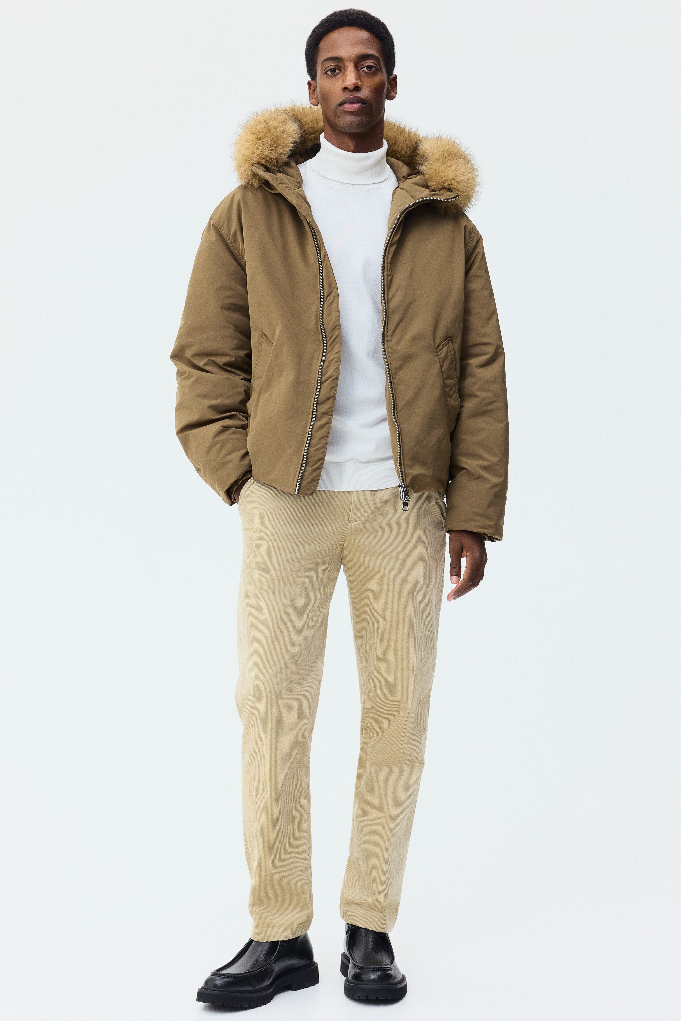 Regular Fit Corduroy Trousers - image 2