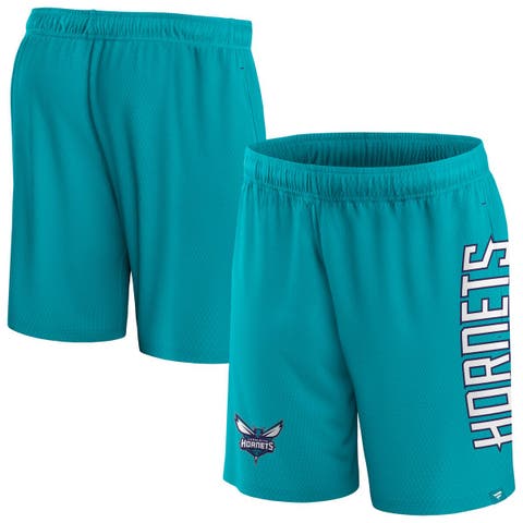 Men's Fanatics Branded Teal Charlotte Hornets Post Up Mesh Shorts