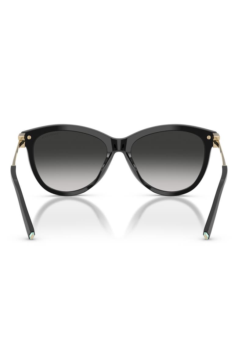 Tiffany & Co. 57mm Gradient Phantos Sunglasses, Alternate, color, Black / Grey Gradient