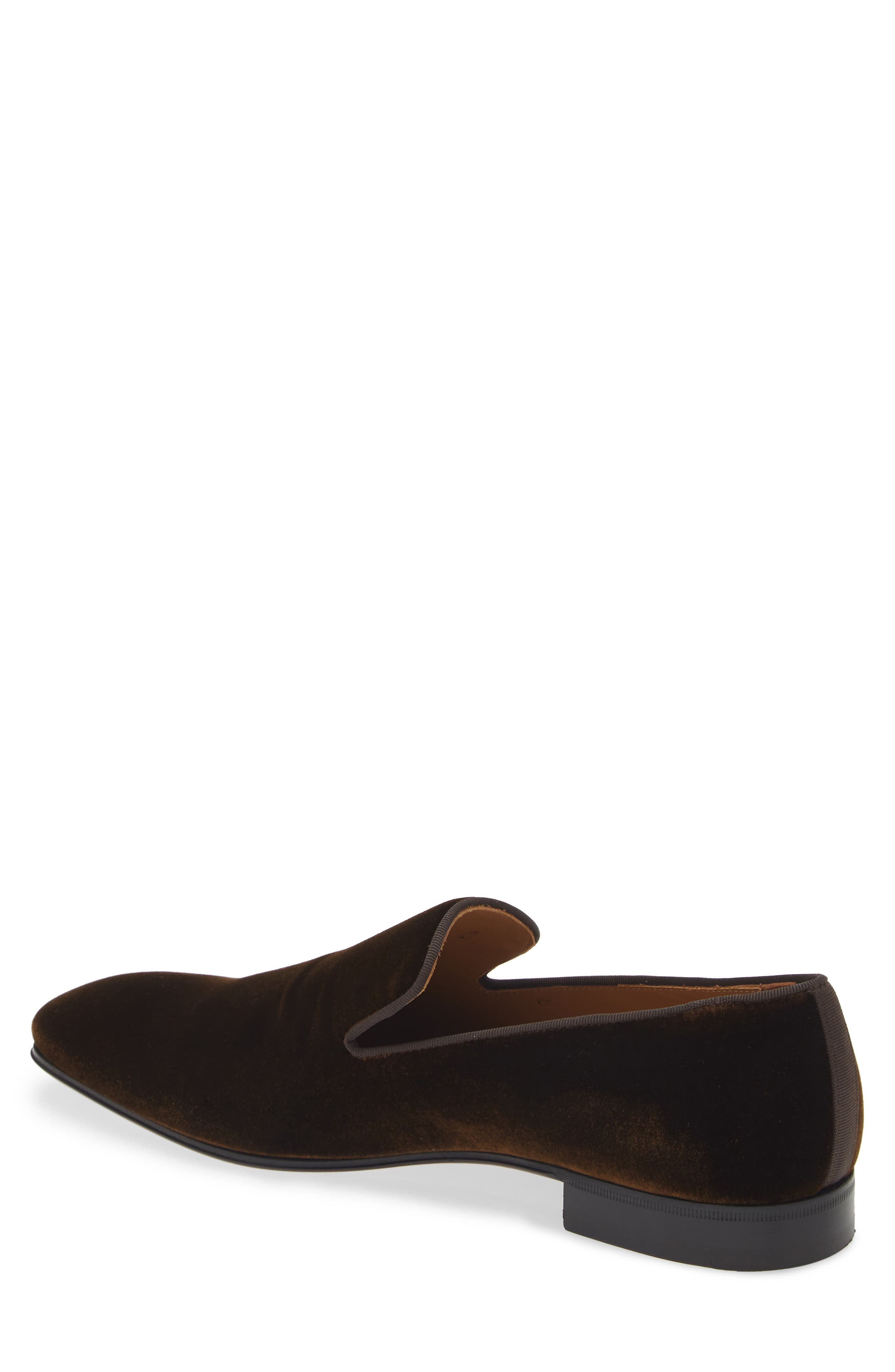 Harrier Venetian Loafer, Alternate, color, DARK BROWN VELVET