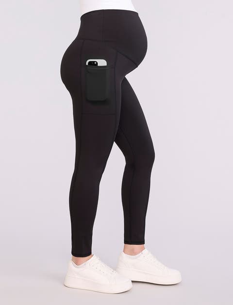 Over the Belly Side Pocket Active Maternity Leggings