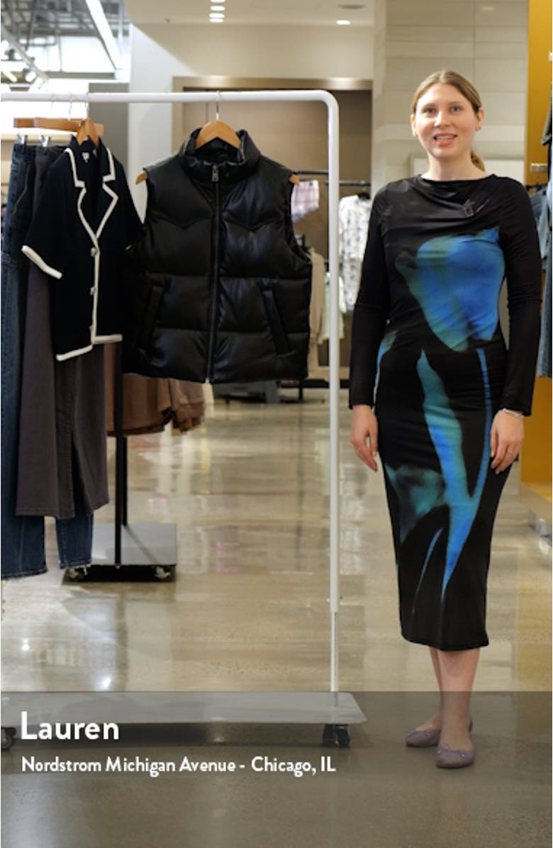 Faux Leather Western Puffer Vest, sales video thumbnail