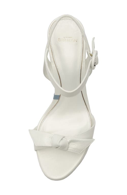 Alexandre Birman Clarita Flare Platform Bridal Sandal In White