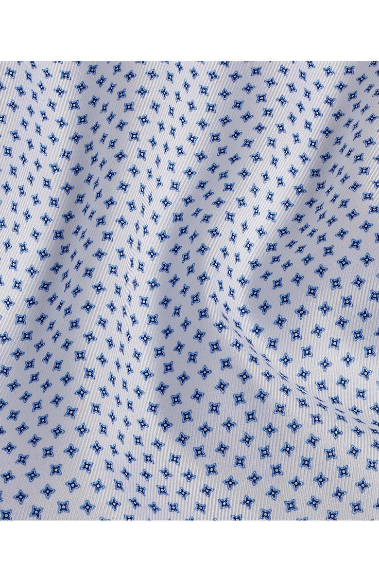 David Donahue Trim Fit Geometric Print Cotton Twill Dress Shirt, Alternate, color, 