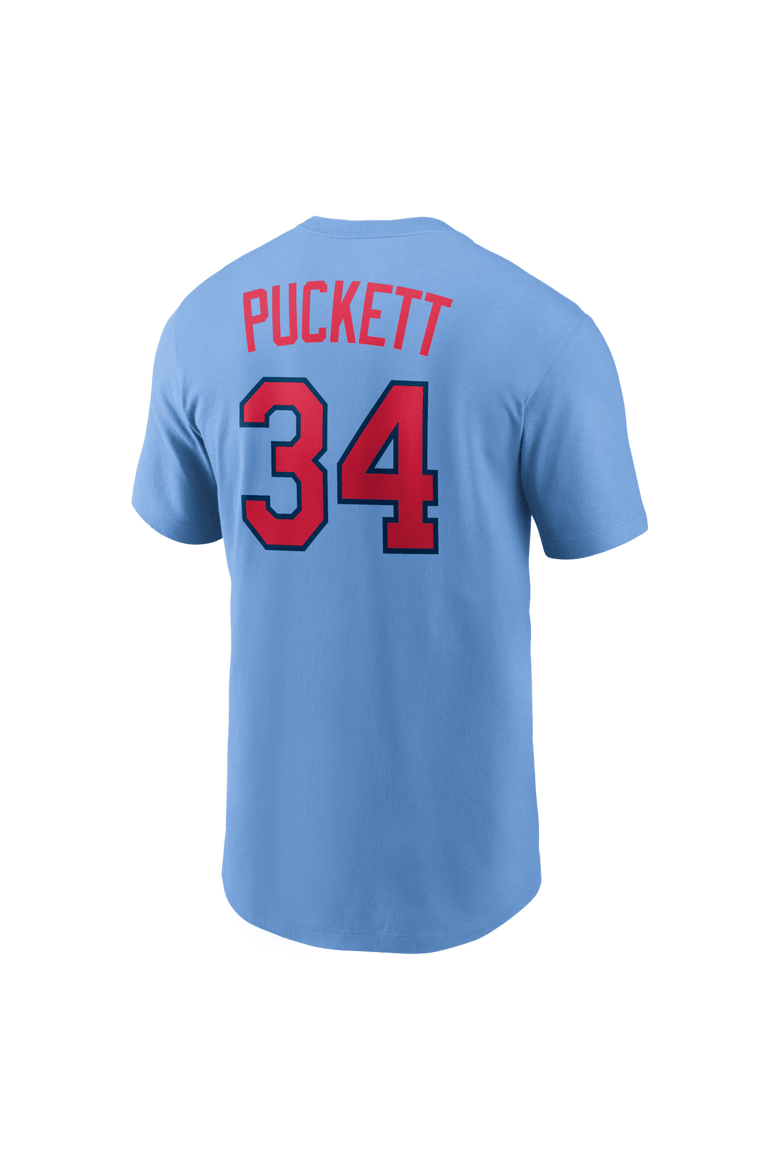 Men's Nike Kirby Puckett Light Blue Minnesota Twins Cooperstown Collection Name & Number T-Shirt, Alternate, color, Light Blue