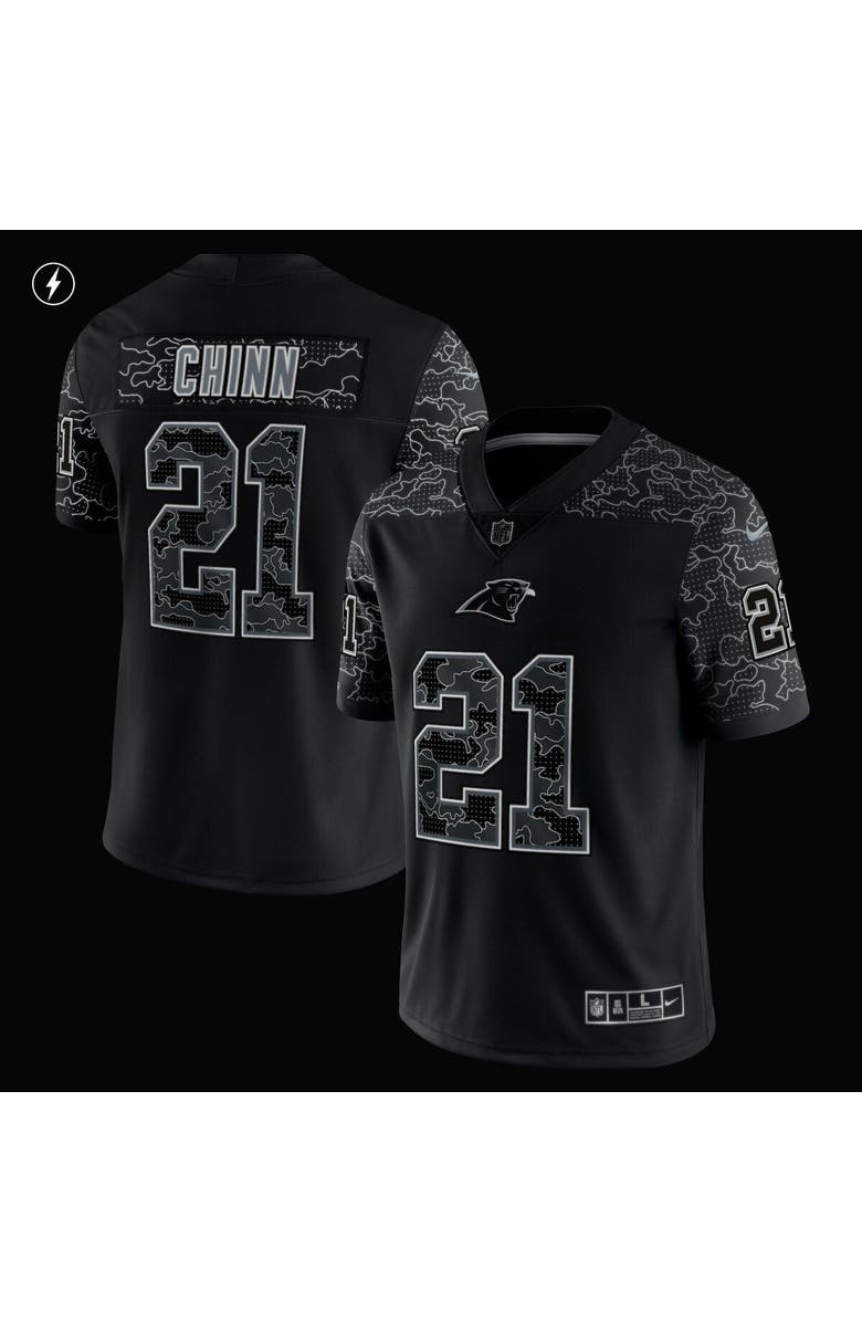Nike Men's Nike Jeremy Chinn Black Carolina Panthers RFLCTV Limited Jersey, Alternate, color, 