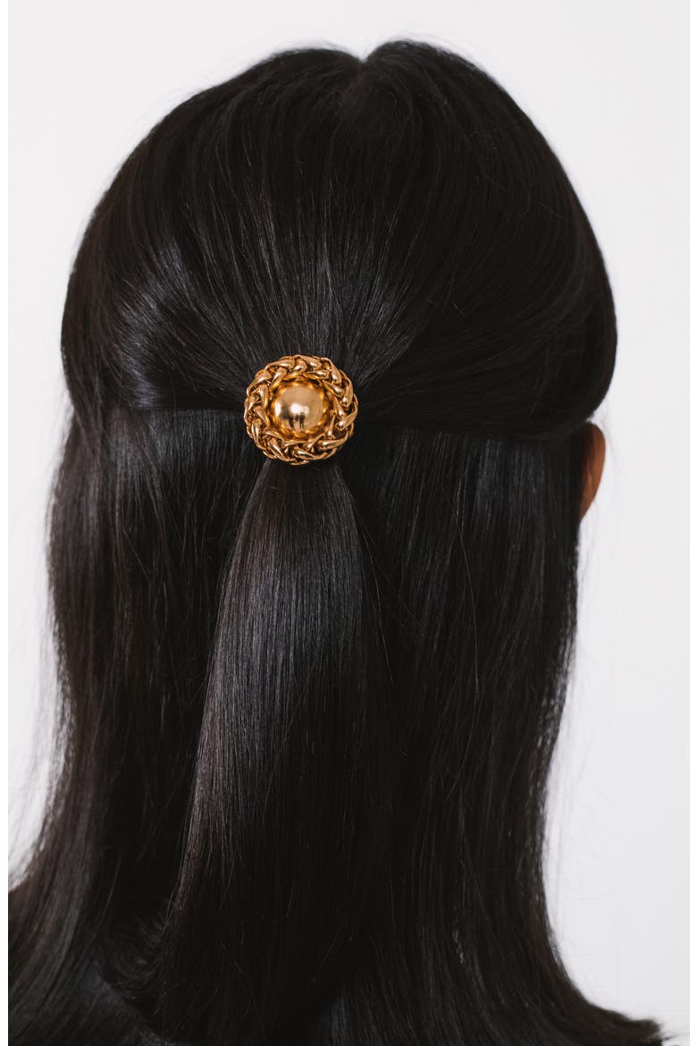 Brooke Ponytail Wrap, Alternate, color, GOLD