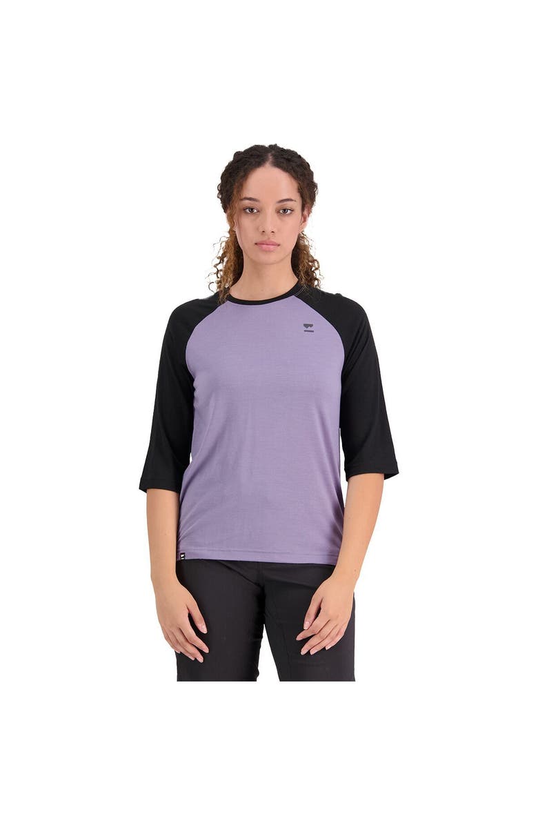 Mons Royale Tarn Merino Shift Raglan 3/4 Sleeve - Women's, Main, color, Thistle/Black
