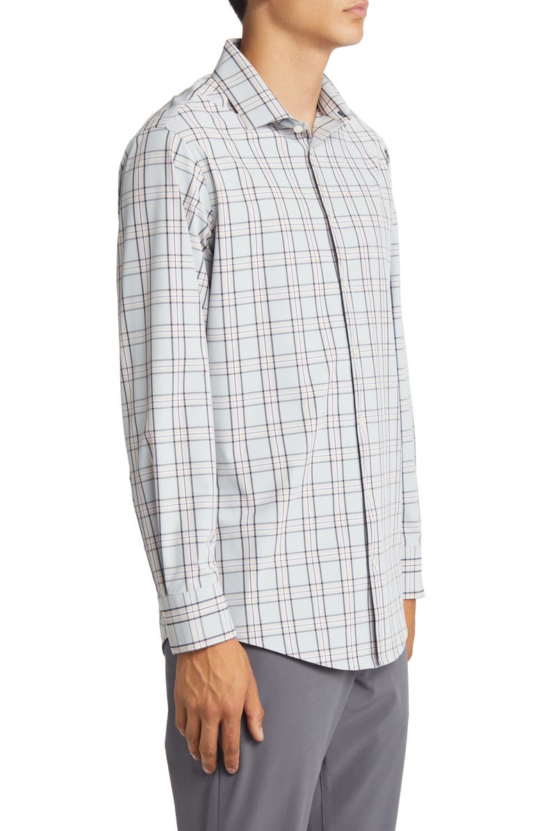 Mizzen+Main Men's Leeward Trim Fit Plaid Performance Button-Up Shirt, Alternate, color, 