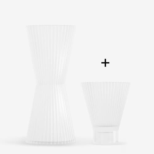 Ozaiz Decanter Drinkware Set In Gray