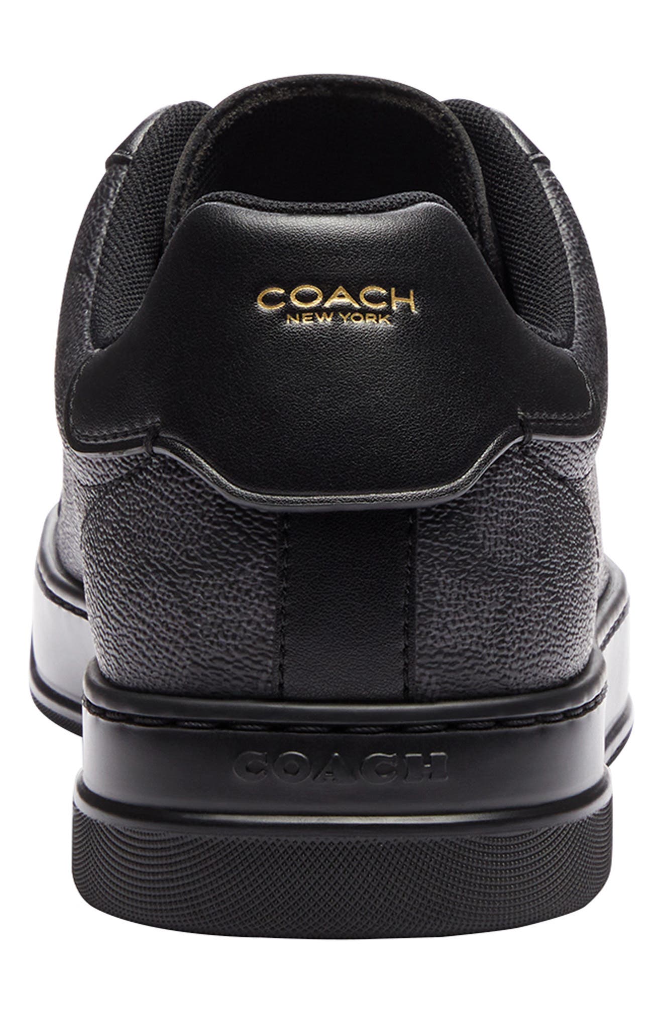 COACH High Line Signature Sneaker, Alternate, color, Graphite/ Black