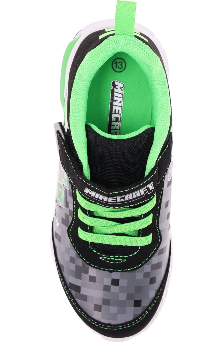 SG Footwear Kids' Minecraft Light-Up Sneaker, Alternate, color,