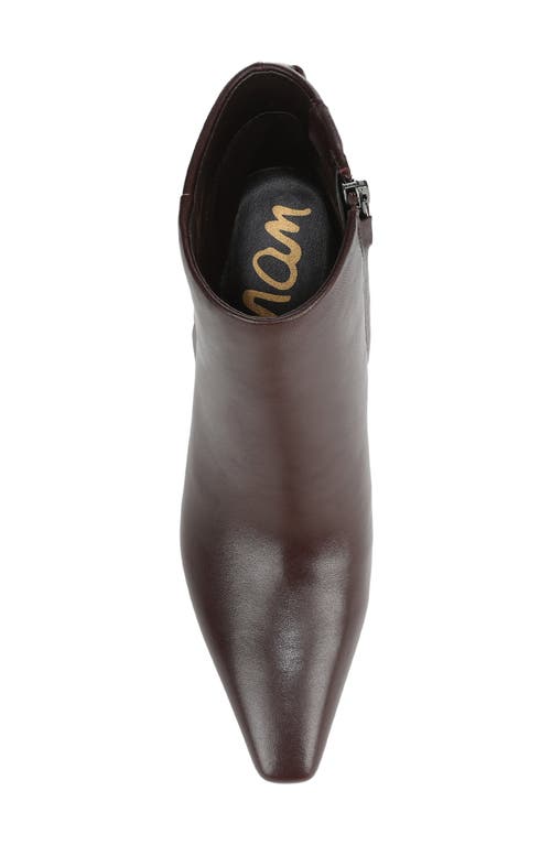 Sam Edelman Saige Ankle Bootie Spiced Pecan Leather In Brown
