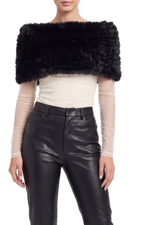 Fur-Free Rex Rabbit (Faux Fur) Knit Cowl