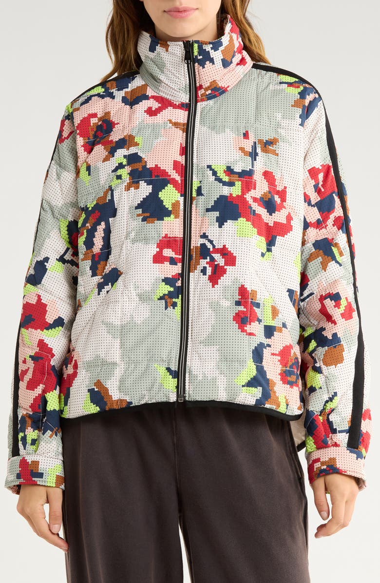 Free People FP Movement Pippa Packable Puffer Jacket, Alternate, color, Cross Stitch Floral