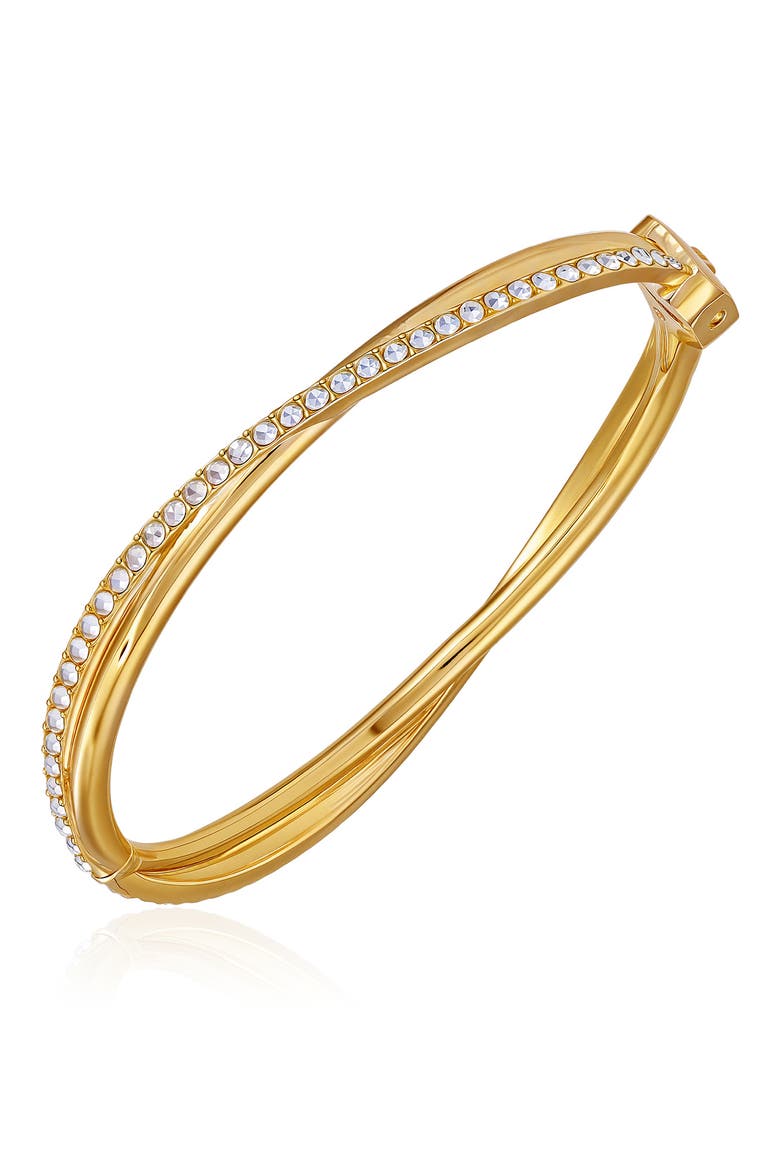 Twist Hinge Bracelet, Alternate, color, GOLD TONE