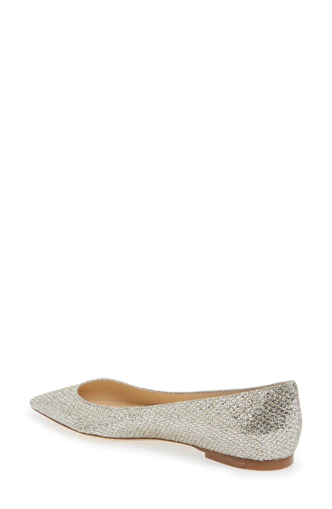 'Romy' Pointy Toe Flat, Alternate, color, CHAMPAGNE