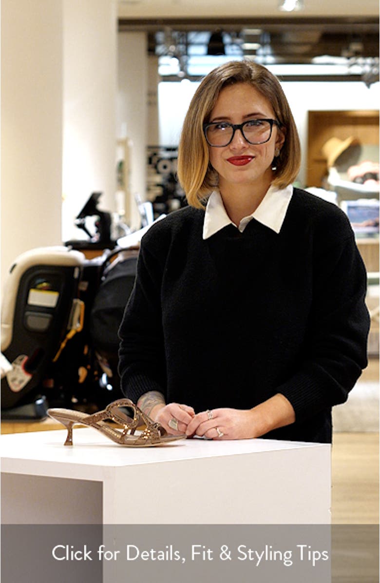 Justine Kitten Heel Sandal, sales video thumbnail