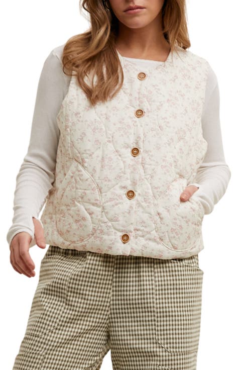Floral Onion Quilted Vest