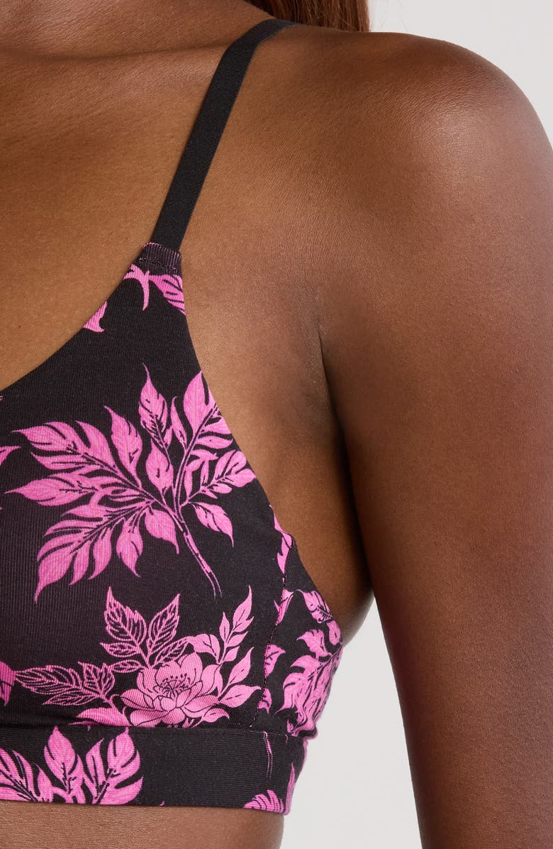 MeUndies FeelFree Bra, Alternate, color, Pink Bloom