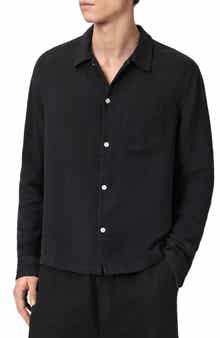 Bale Cotton & Lyocell Button-Up Shirt