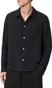 AllSaints Bale Cotton & Lyocell Button-Up Shirt