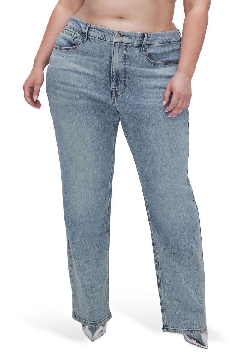 Good American Good Petite '90s Jeans, Main, color, Blue690