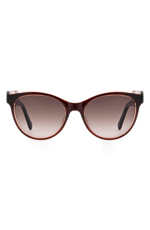 53mm Gradient Cat Eye Sunglasses