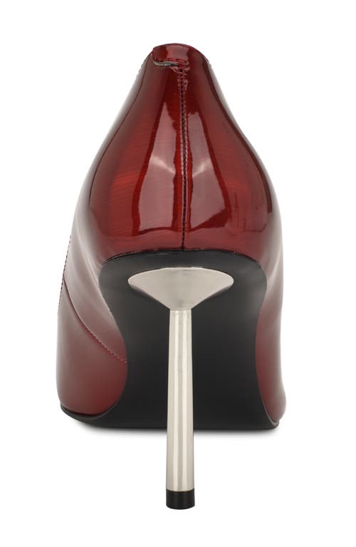 Nine West Deonne Pointed Toe Pump In Red