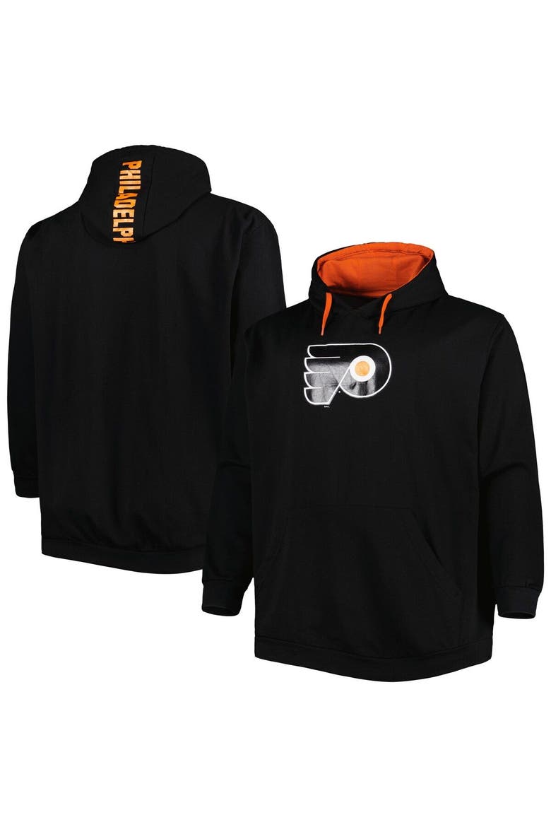 Men's Black Philadelphia Flyers Big & Tall Fleece Pullover Hoodie, Main, color, Black