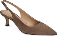 Bruno Magli Palerma Pointed Toe Kitten Heel Slingback Pump