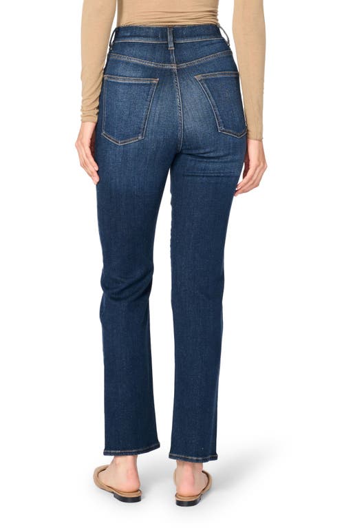 Warp & Weft Ase Stretch High Rise Straight Jean In Vroom In Vroom