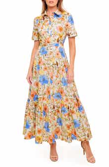 Belted Cotton Maxi Shirtdress