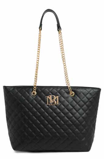 Badgley Mischka Collection Large Quilted Tote Bag