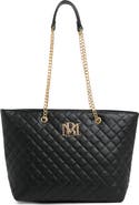 Badgley Mischka Collection Large Quilted Tote Bag
