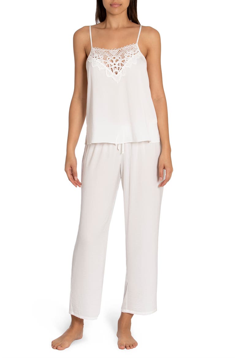 Only Sleeping Crop Pajamas, Main, color, IVORY