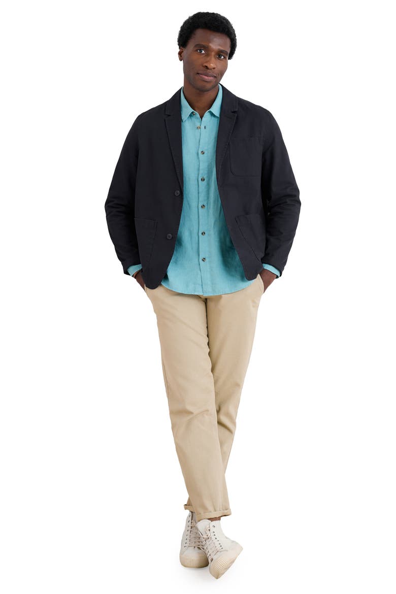 Towen Organic Cotton Blazer, Alternate, color, INKWELL