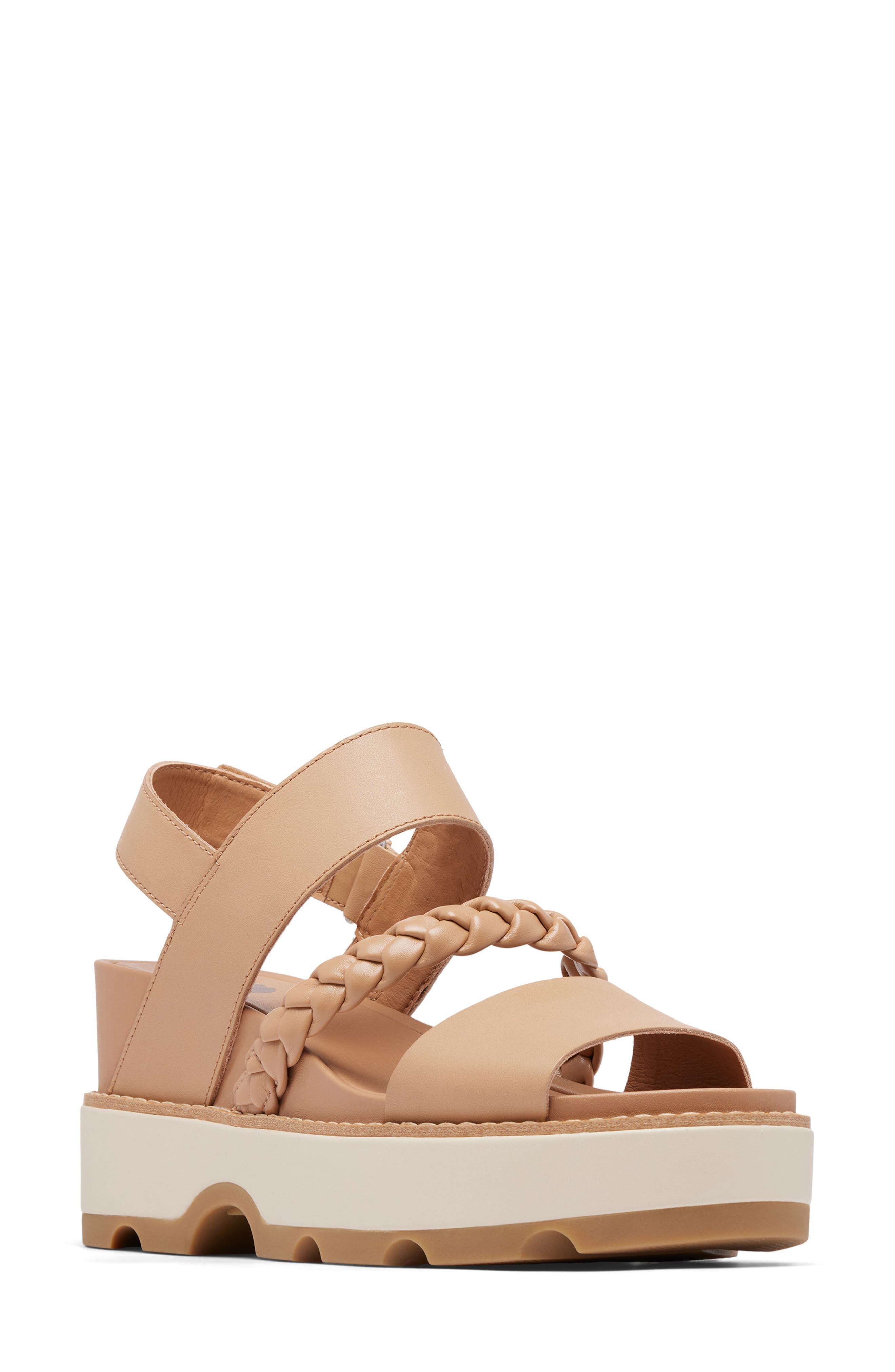 Joanie IV Slingback Platform Wedge Sandal, Main, color, HONEST BEIGE/ BLEACHED CERAMIC