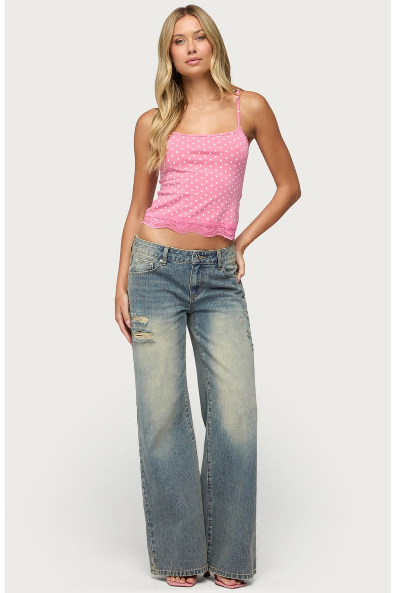 Lyle Polka Dot Camisole, Alternate, color, PINK-AND-WHITE
