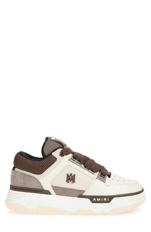 Amiri Brown Low Top Sneakers With Logo Detail On The Side And Mesh Panels