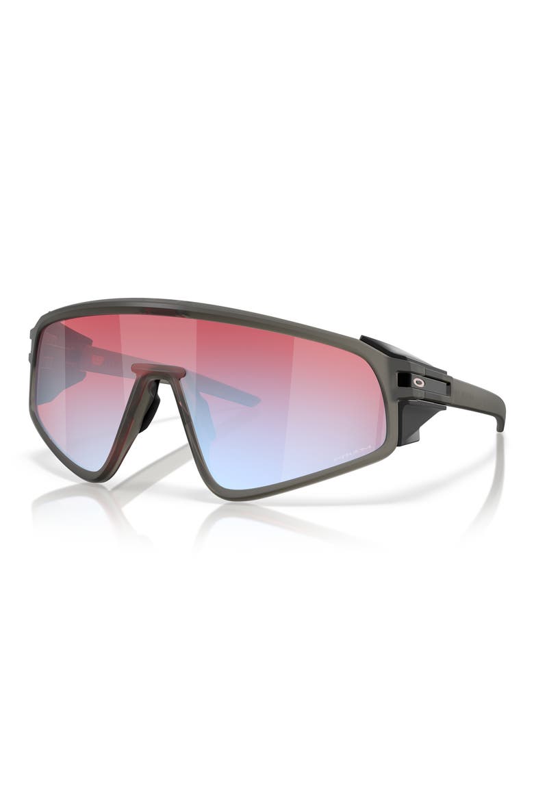 Latch Panel Rectangular Sunglasses, Alternate, color, GREY WHITE