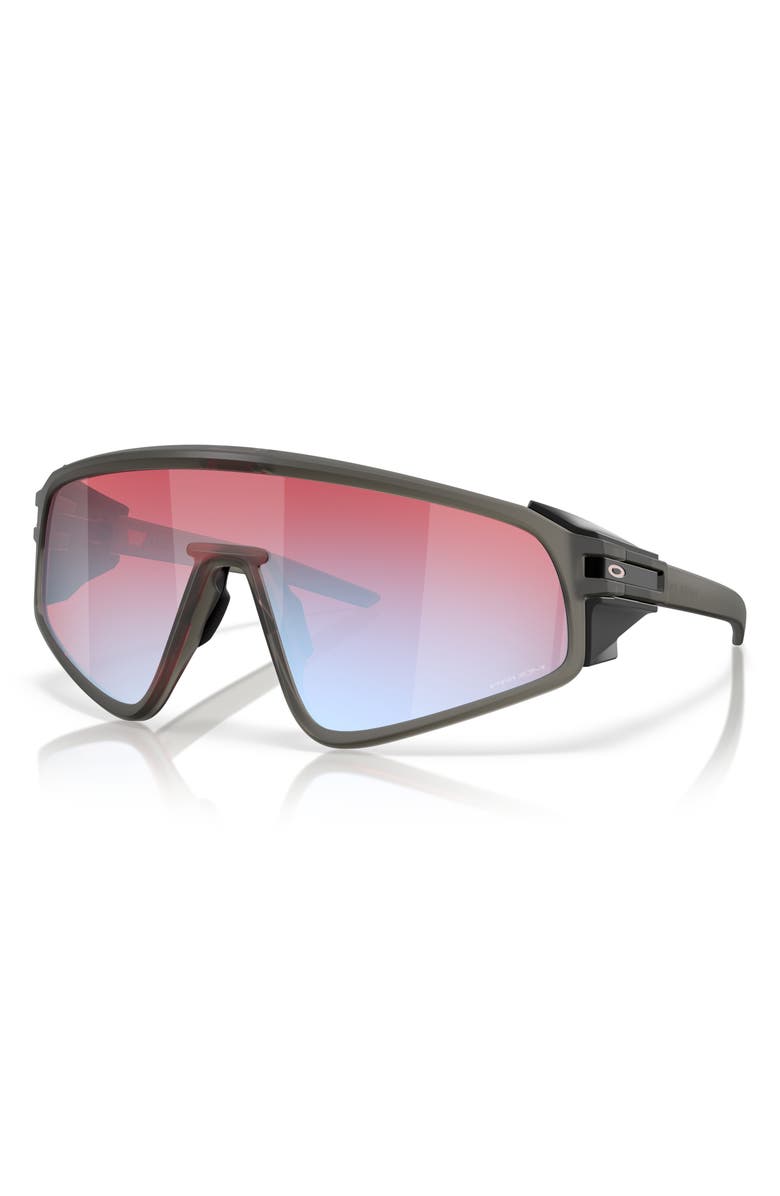 Oakley Latch Panel Rectangular Sunglasses, Alternate, color, Grey