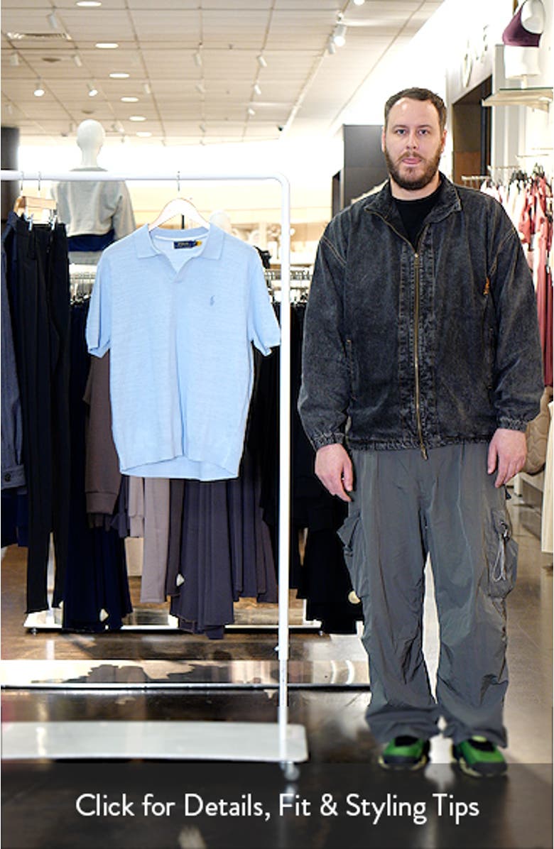 Textured Seed Stitch Cotton & Linen Polo, sales video thumbnail