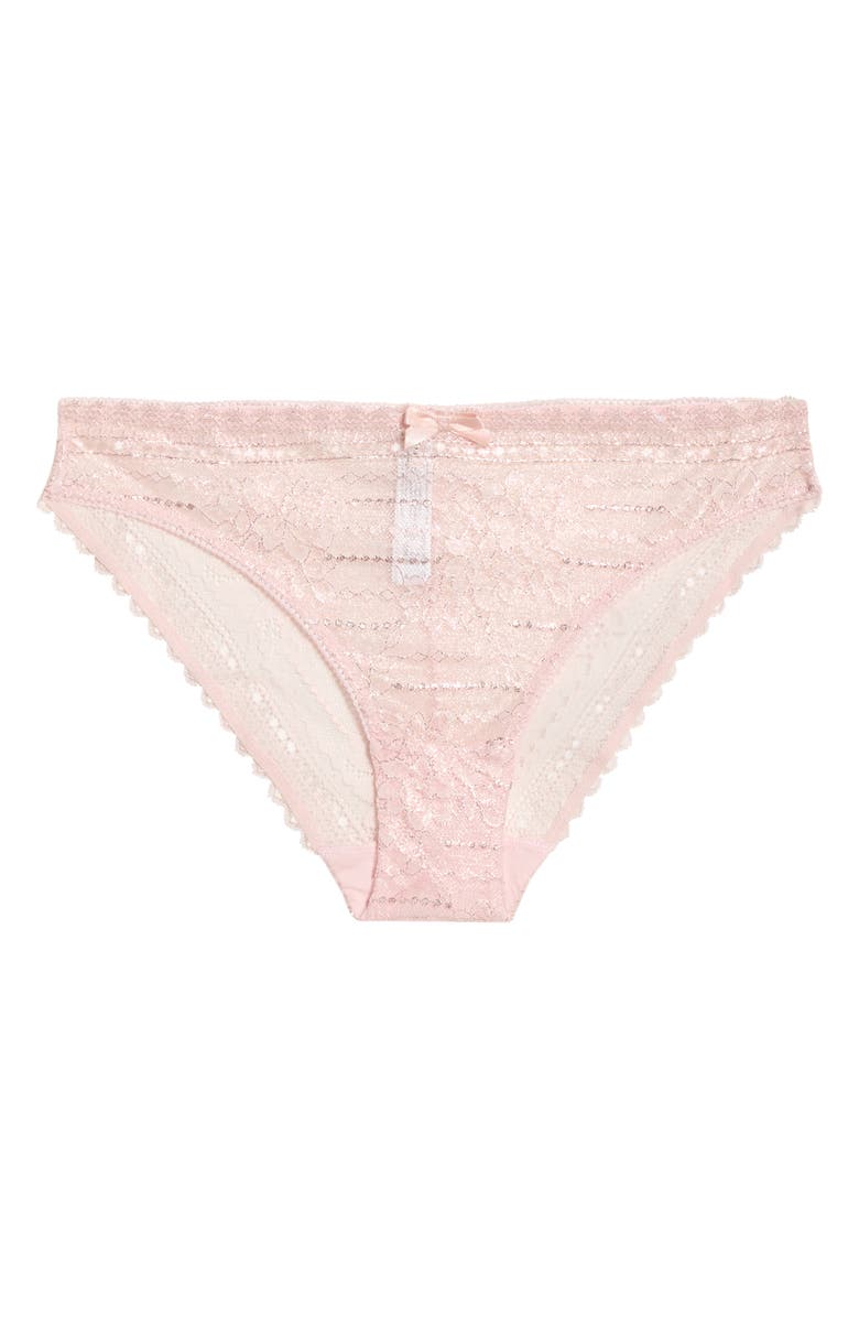 Etam Panama Lace Panties, Alternate, color, Pink