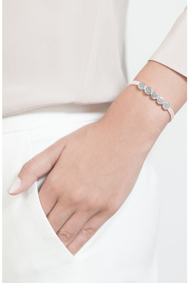 Beaded Friendship Bracelet, Alternate, color, BALLET PINK/ SILVER