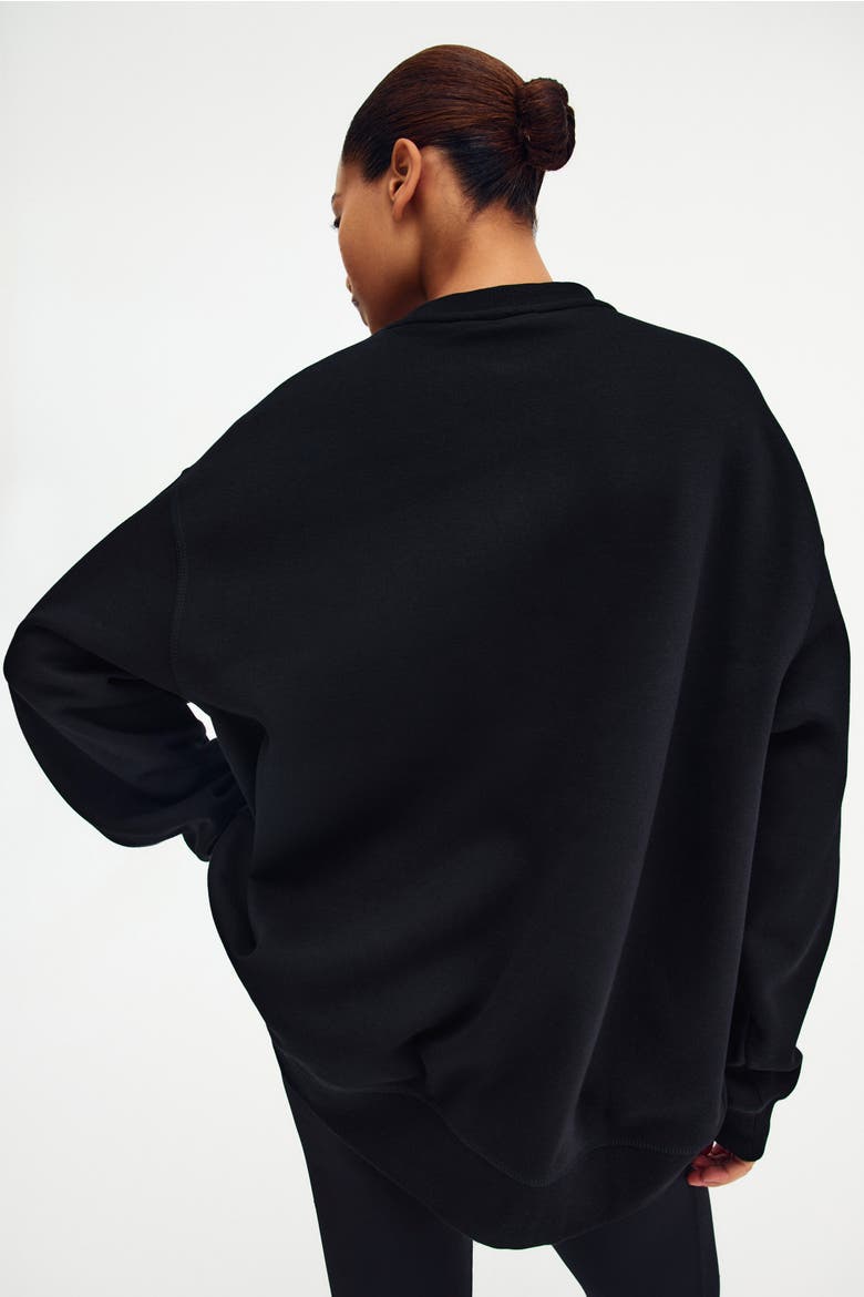 Oversized Sweatshirt, Alternate, color, Black